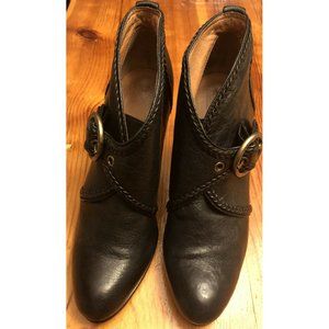 Frye Vicki Womens Dressy Ankle Boots Leather Black